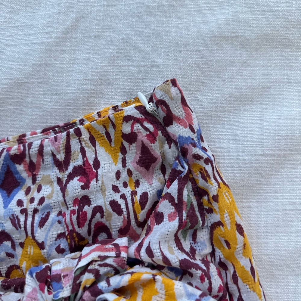 Zara Multicolor Aztec Patterned Wrap Skort - Picture 4 of 6